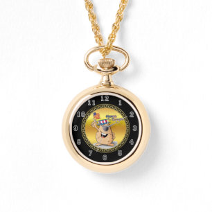 Reloj De Pulsera Patata patriótica con gorra estadounidense y bande