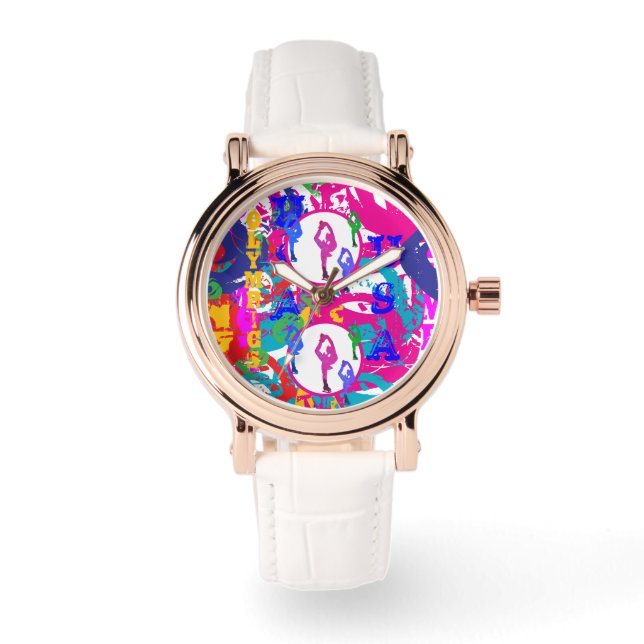 RELOJ DE PULSERA PATINAJE OLÍMPICO  (Anverso)