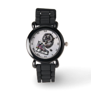 Reloj De Pulsera Patines De Hockey Sobre Hielo Helmet Puck Con Nomb