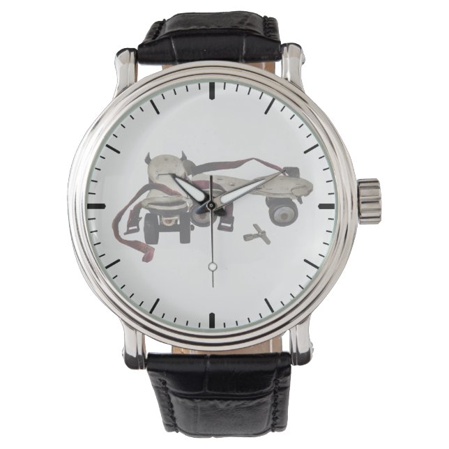 Reloj De Pulsera Patines metalizado con llave (Anverso)