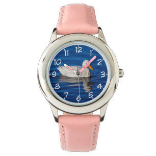 Reloj De Pulsera Pato blanco pequeño
