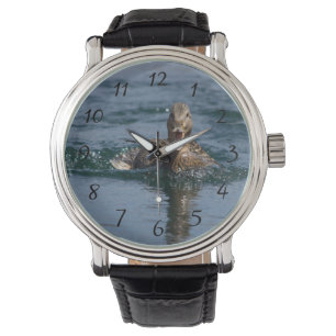 Reloj De Pulsera Pato con el pico abierto