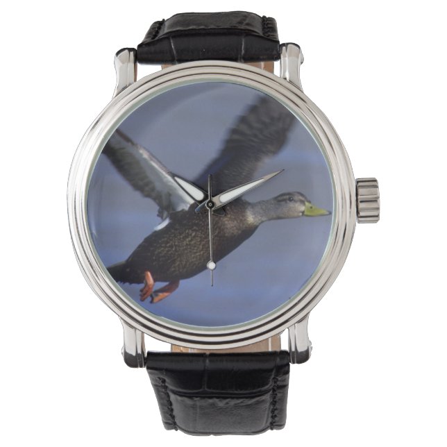 Reloj De Pulsera Pato negro (Anverso)