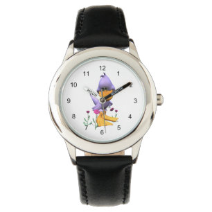 Reloj De Pulsera Pato Personalizado malva y chiquito