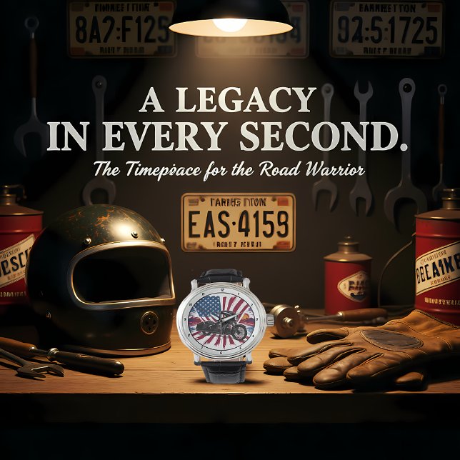 Reloj De Pulsera Patriotic Bagger, American Flag Watch. (Subido por el creador)