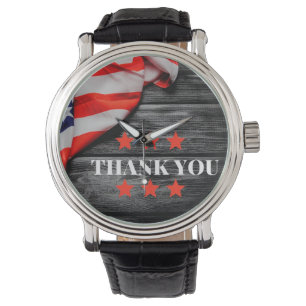Reloj De Pulsera Patriotic Gracias