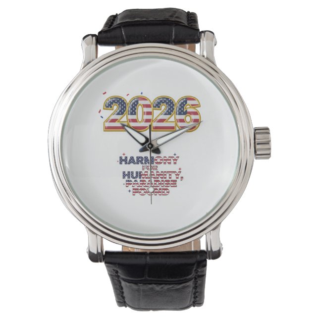 Reloj De Pulsera Patriotic Peace Decal (Anverso)