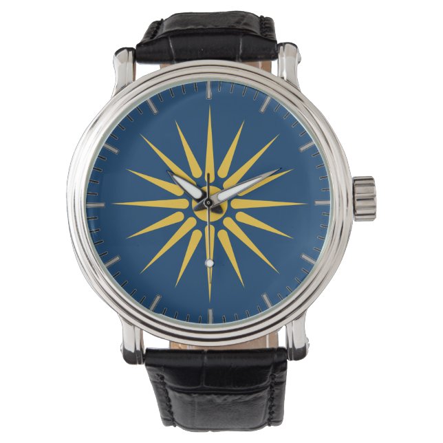 Reloj De Pulsera Patriotic, special watch with Flag of Macedonia (Anverso)