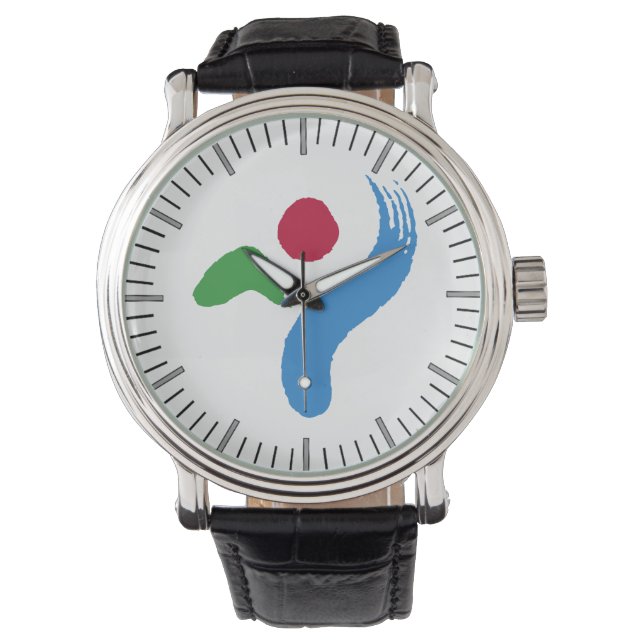Reloj De Pulsera Patriotic, special watch with Flag of Seoul (Anverso)