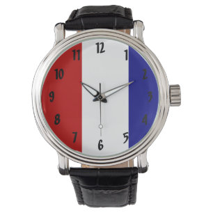 Reloj De Pulsera Patriótico blanco y azul rojo