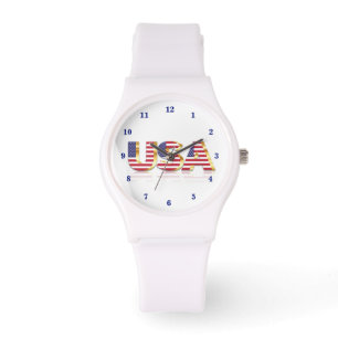 Reloj De Pulsera Patriótico de American Flag Watch