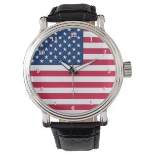 Reloj De Pulsera Patriótico de American Flag Watch
