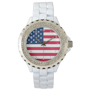 Reloj De Pulsera Patriótico de American Flag Watch