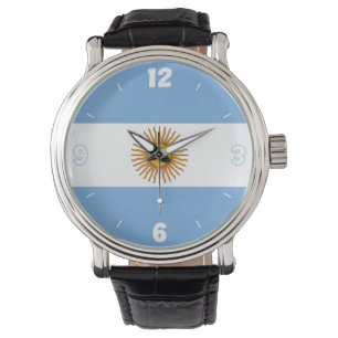 Reloj De Pulsera Patriótico de la Bandera Nacional de Argentina