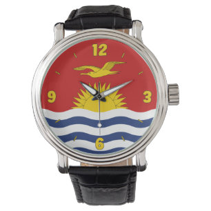 Reloj De Pulsera Patriótico elegante de Bandera Nacional de Kiribat