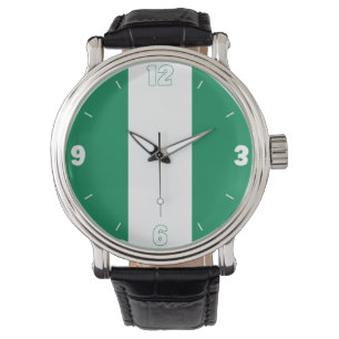 Reloj De Pulsera Patriótico elegante de bandera nacional de Nigeria