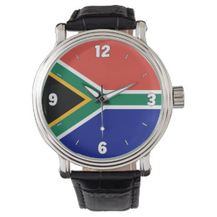 Reloj De Pulsera Patriótico elegante de Bandera Nacional de Sudáfri