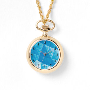 Reloj De Pulsera Patrón abstracto azul