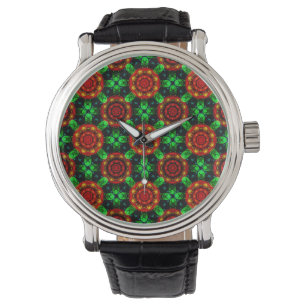 Reloj De Pulsera Patrón abstracto boho elegante moderno floral #504