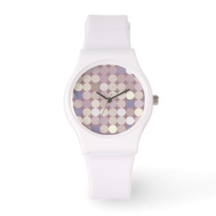 Reloj De Pulsera Patrón abstracto de círculos de tejido