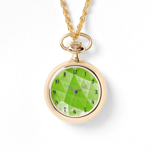 Reloj De Pulsera Patrón abstracto de vegetación (Anverso)