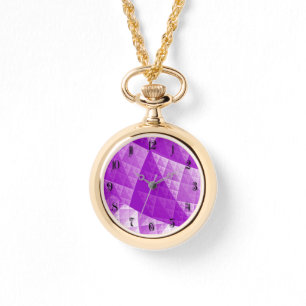 Reloj De Pulsera Patrón abstracto violeta