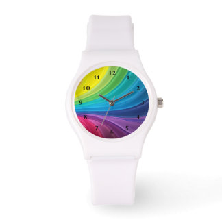 Reloj De Pulsera Patrón arcoiris