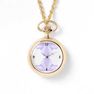 Reloj De Pulsera Patrón Art Deco en Lilac