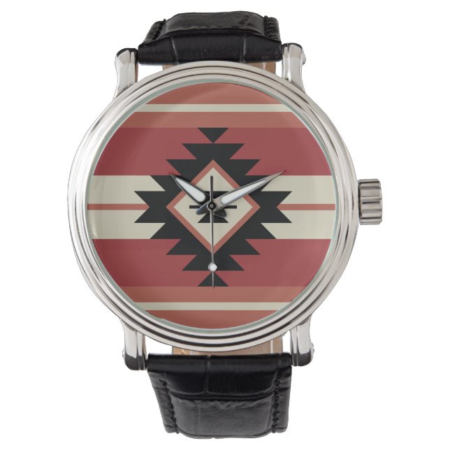 Reloj De Pulsera Patrón azteca (Anverso)