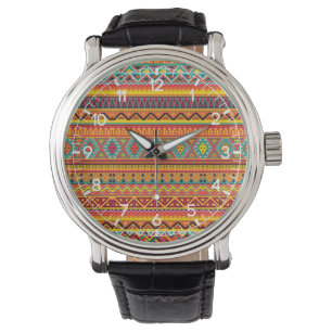 Reloj De Pulsera Patrón azteca