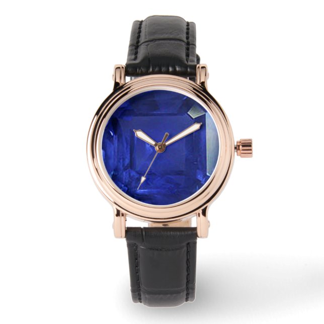 Reloj De Pulsera Patrón azul (Anverso)
