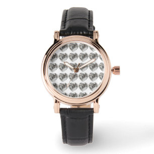 Reloj De Pulsera Patrón cardíaco