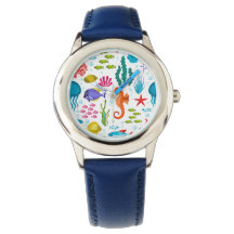 Patrón colorido de vida tropical y animales