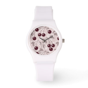 Reloj De Pulsera Patrón con cerezas 2