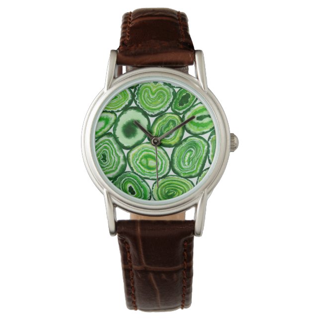 Reloj De Pulsera Patrón de águila verde (Anverso)