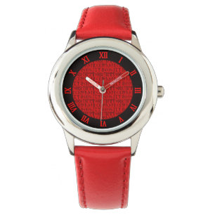 Reloj De Pulsera Patrón de alfabeto EF III