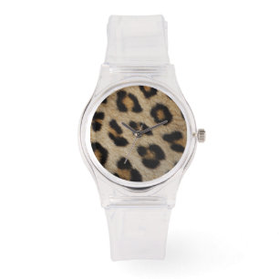 Reloj De Pulsera Patrón de animal de piel de leopardo elegante de m