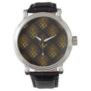 Reloj De Pulsera Patrón de arte abstracto boho elegante moderno dor