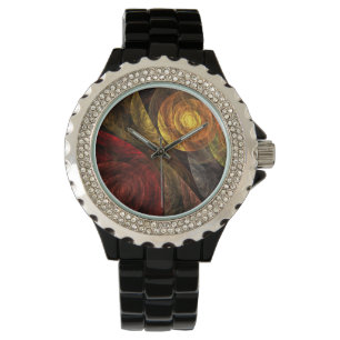 Reloj De Pulsera Patrón de Arte Abstracto Floral Moderno de Flor So