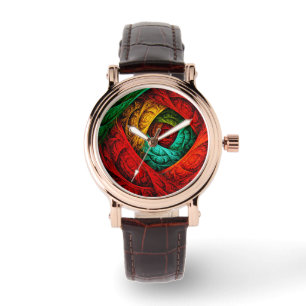 Reloj De Pulsera Patrón de arte colorido artístico moderno abstract