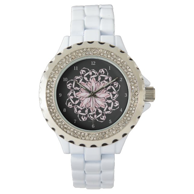 Reloj De Pulsera Patrón de ballet (rosa) (Anverso)