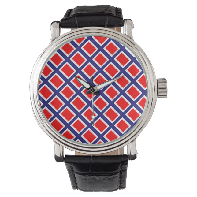 Reloj De Pulsera Patrón de bandera de Noruega (Anverso)