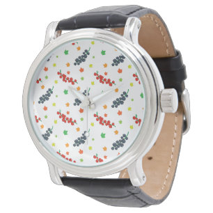Reloj De Pulsera Patrón De Bayas, Redberry, Blueberry, Fruta