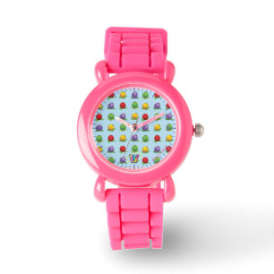 Reloj De Pulsera Patrón de Berry azul