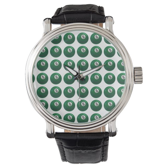 Reloj De Pulsera Patrón de bola Billiards 6 (Anverso)