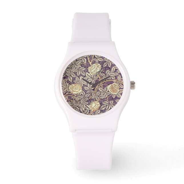 Reloj De Pulsera Patrón de Bonito de Rosas de época (Anverso)