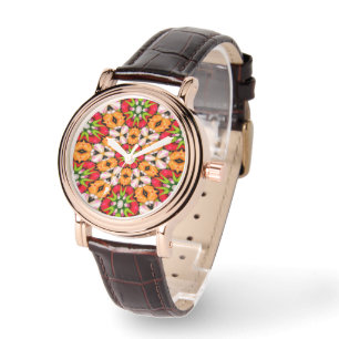 Reloj De Pulsera Patrón de buquet de tulipanes