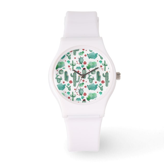 Reloj De Pulsera patrón de cactus y ladybug - (Anverso)