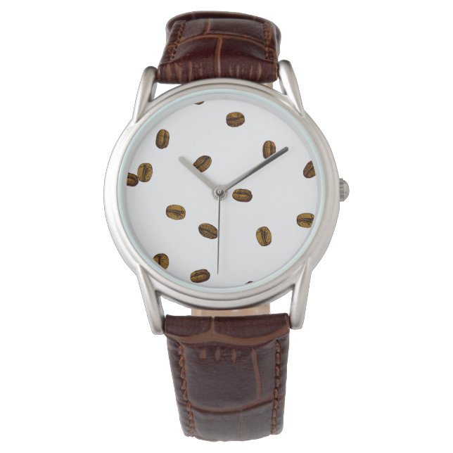 Reloj De Pulsera Patrón de café (Anverso)