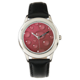 Reloj De Pulsera Patrón de caída de agua roja